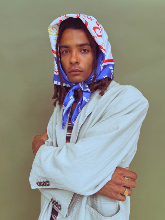 Incense Print Satin Scarf