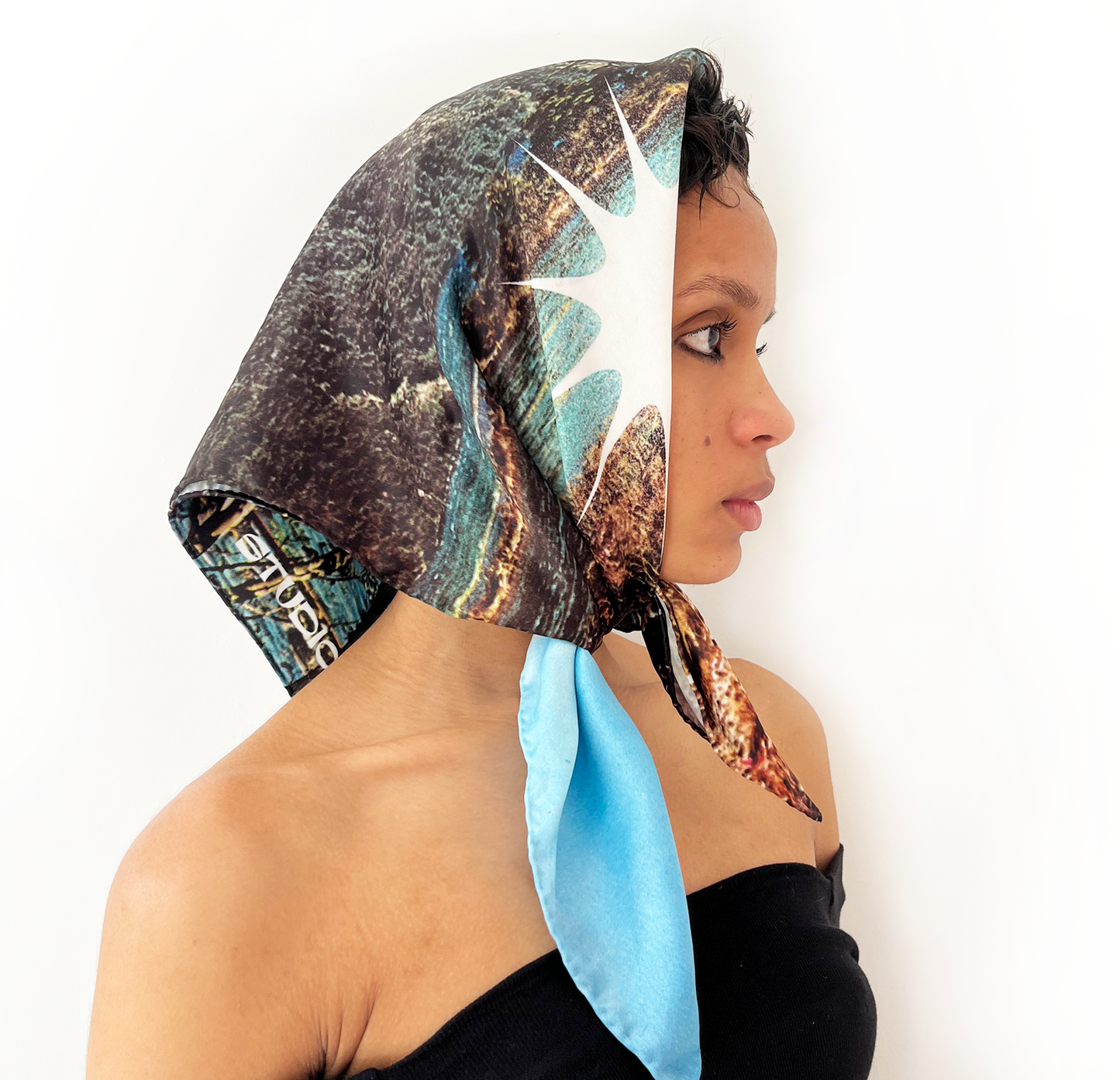 Yucca-Baby Satin Headscarf