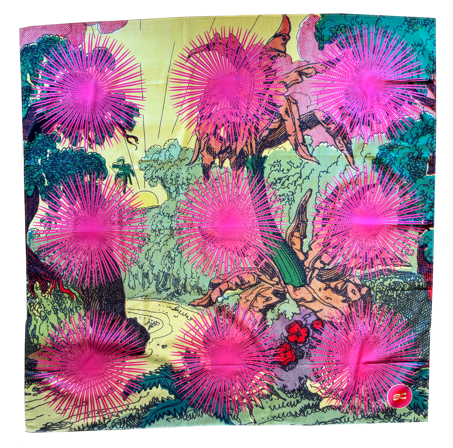 Jungle-Baby Satin Scarf