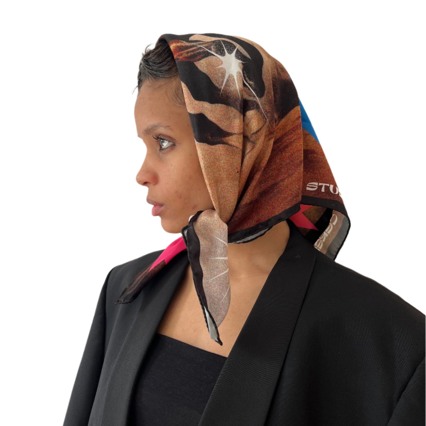 Run Away Satin Headscarf - Studio Ceres Luxe