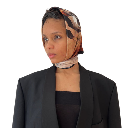 Run Away Satin Headscarf - Studio Ceres Luxe