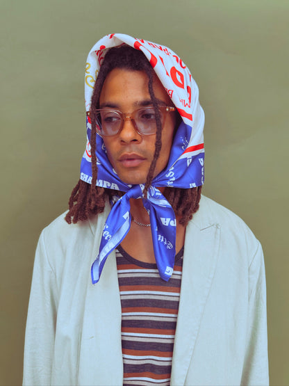 Incense Print Satin Scarf
