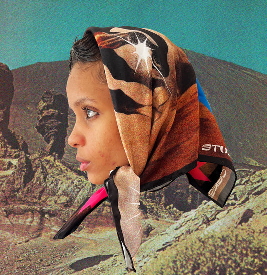 Run Away Satin Headscarf - Studio Ceres Luxe